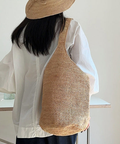 Fashion Versatile Large Capacity Vacation Straw Woven Shoulder Bag