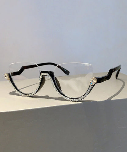 Fashion Zircon Half Rim Reading Glasses