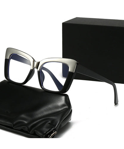 Fashionable Square Colorblock Blocked Flat Mirror