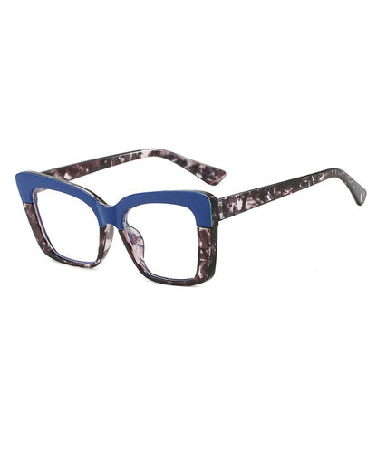 Fashionable Square Colorblock Blocked Flat Mirror