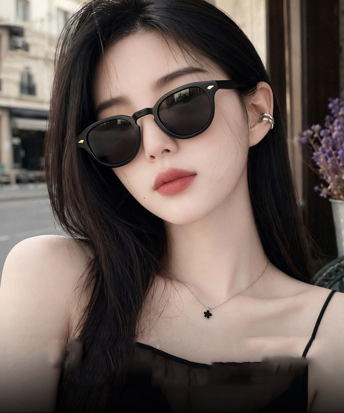 Fine Black PC UV Protection Sunglasses