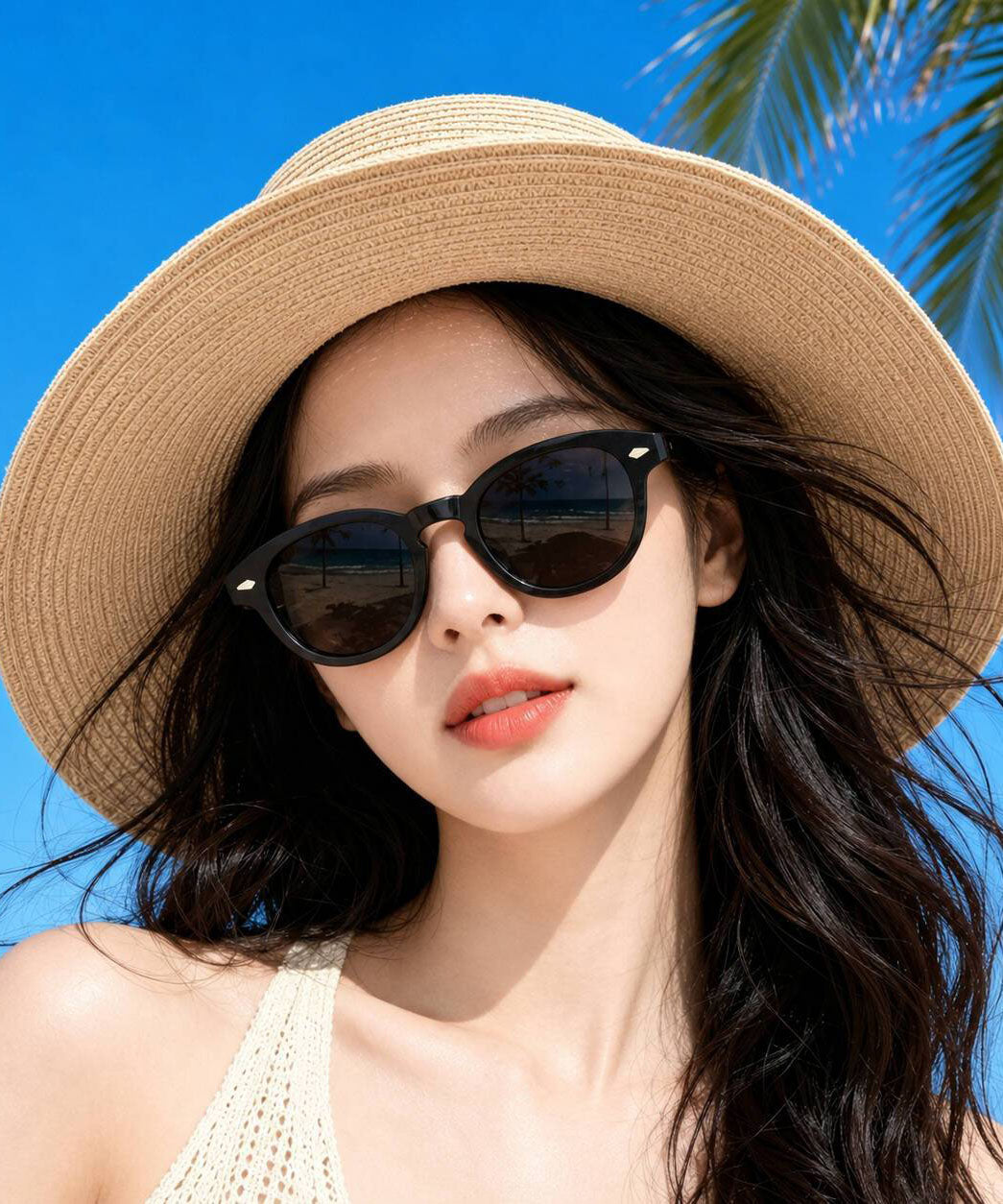 Fine Black PC UV Protection Sunglasses