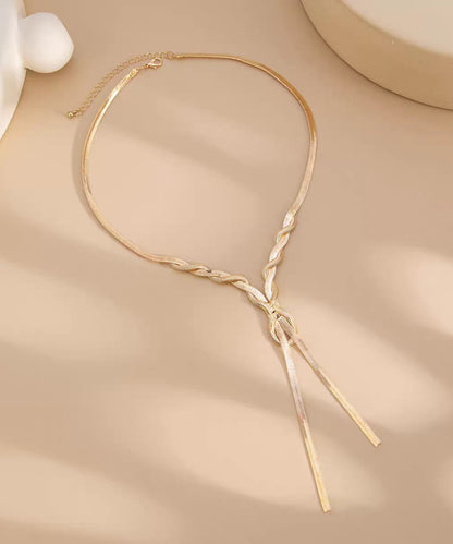 Fine Gold Copper Alloy SerpentinePrincess Necklace
