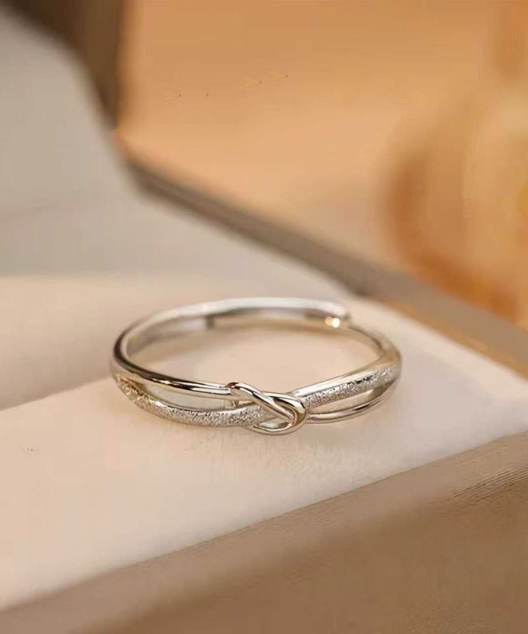 Fine Silk Sterling Silver Fortune Adjustable Rings