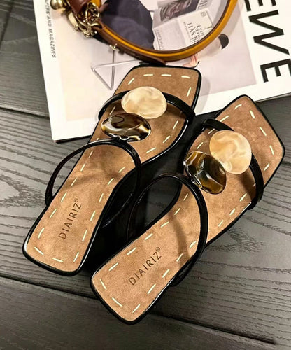 Fitted High Heel White Cowhide Leather Slide Sandals