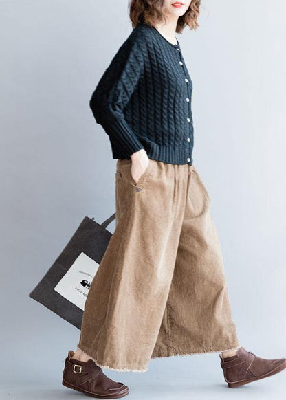 For Work o neck black knitted blouse oversized Batwing Sleeve knitted pullover - SooLinen