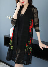 Load image into Gallery viewer, French Green V Neck Print Hollow Out Long Ice Size Knit Cardigan Long Sleeve