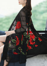 Load image into Gallery viewer, French Green V Neck Print Hollow Out Long Ice Size Knit Cardigan Long Sleeve