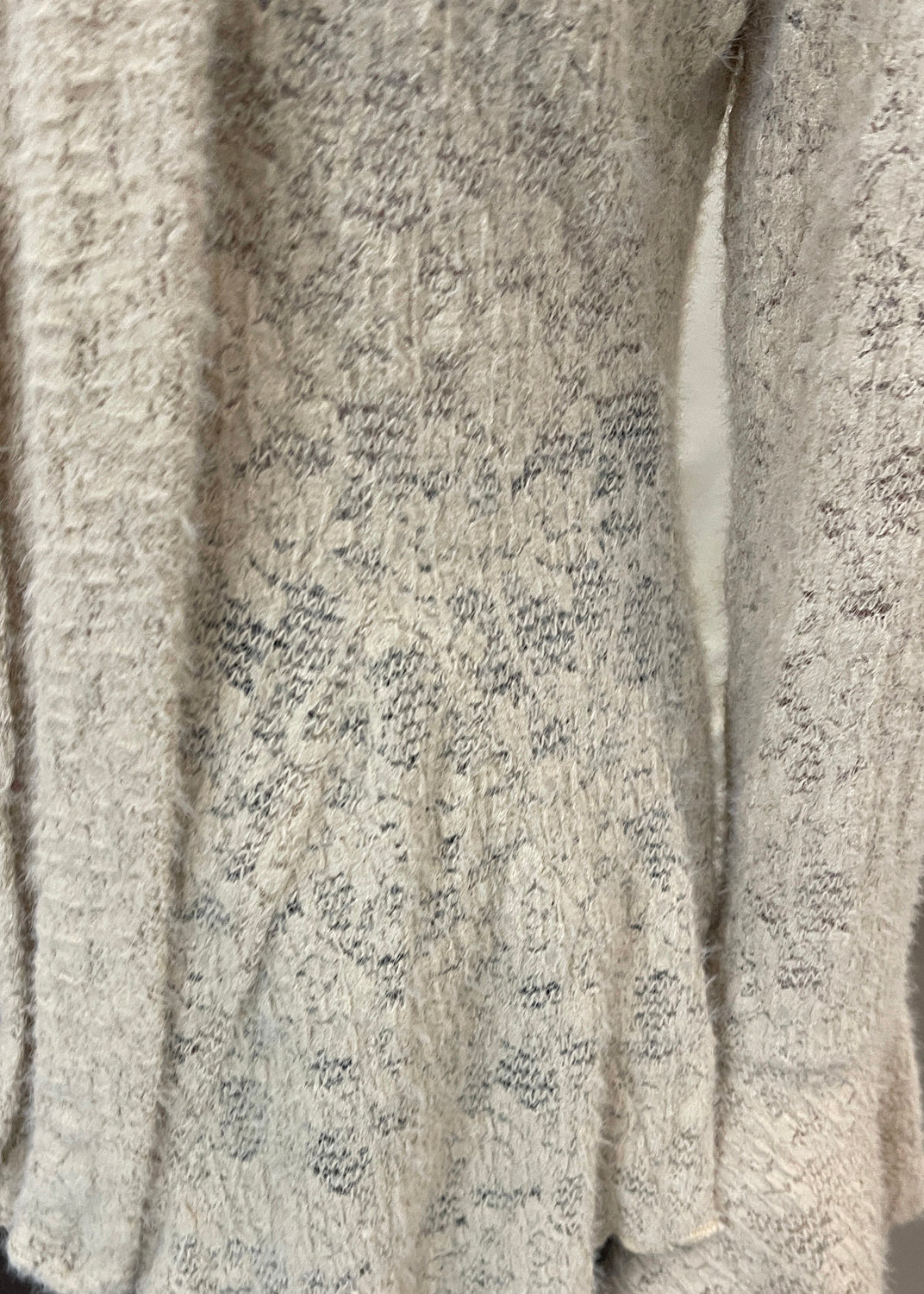 French Khaki V Neck Ruffled Button Knit Tops Spring