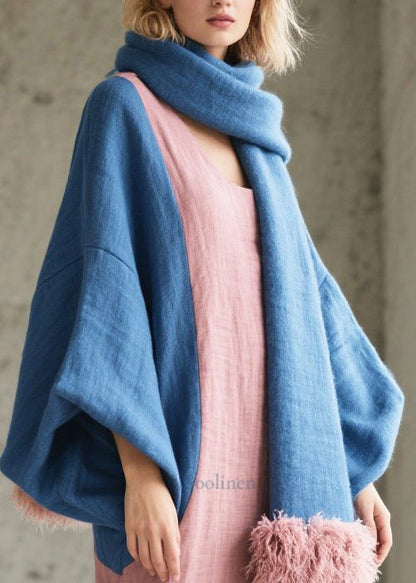 French Pink Oversized Patchwork Cotton Holiday Dress Lantern Sleeve