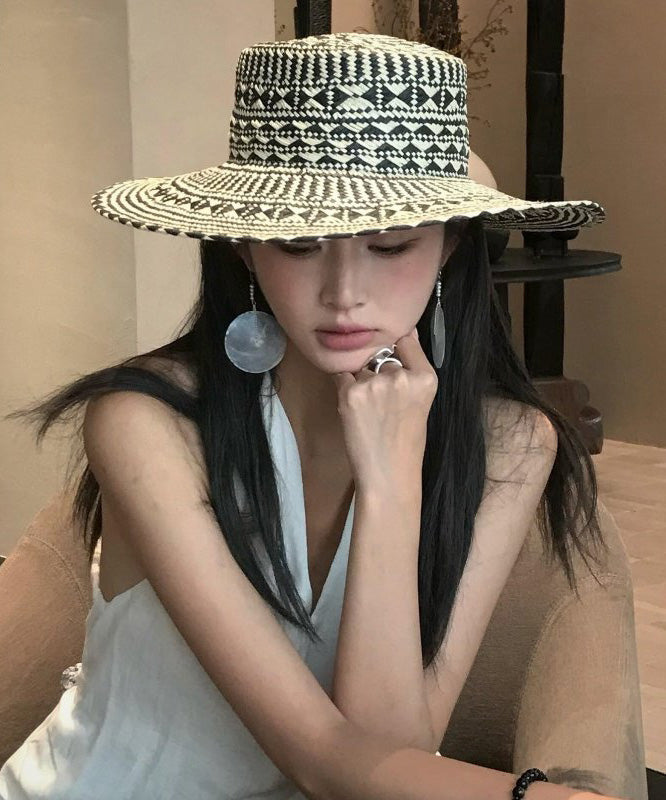 French Style Large Brimmed Straw Woven Sun Hat