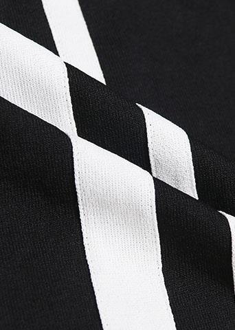 French patchwork big pockets Cotton clothes For Women Neckline black Dress summer - SooLinen