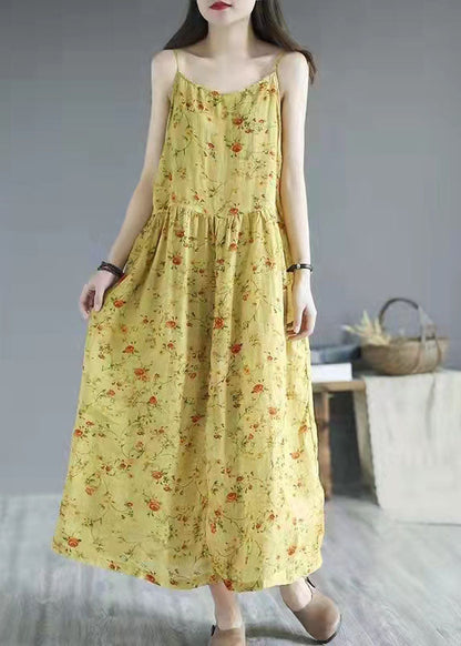 French Black Flowers print cotton clothes Spaghetti Strap Dresses summer Dresses