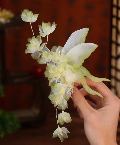 Gradient Color Alloy Floral Butterfly A Pair Hairpin