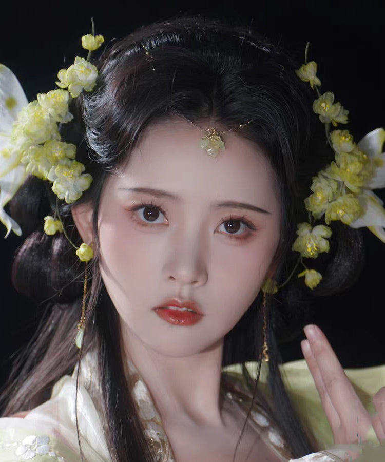 Gradient Color Alloy Floral Butterfly A Pair Hairpin