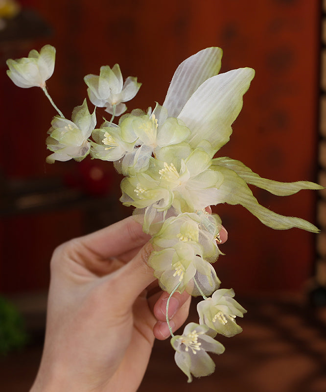 Gradient Color Alloy Floral Butterfly A Pair Hairpin