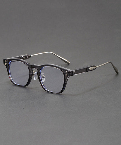 Gradient Color Blue Metal Patchwor Blue Light Blocking Unisex Reading Glasses