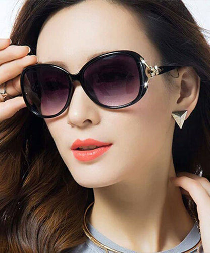 Gradient Color Purple Alloy Resin Sunglasses