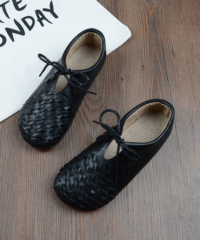 Green Lace Up Women Splicing Faux Leather Penny Loafers