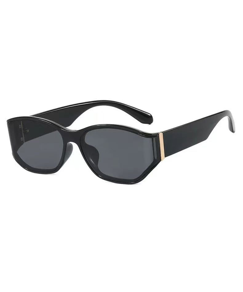 Grey Irregular Square Sunglasses Europe And America