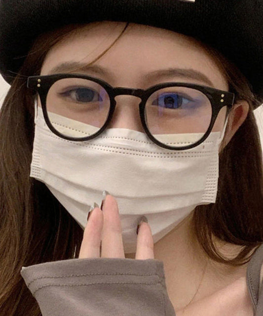 Handmade Black Resin Rotundity Full Frame Reading Glasses