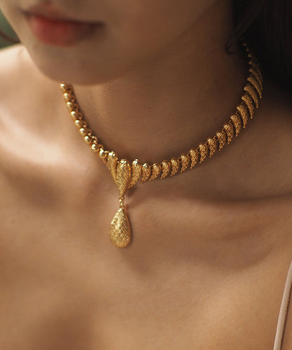 Handmade Golden High Quality Copper Choker