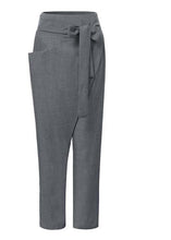 Load image into Gallery viewer, Handmade Grey asymmetrical design High Waist Cotton Harem Summer Pants