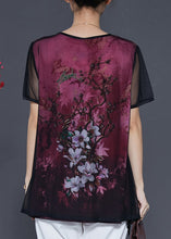 Load image into Gallery viewer, Handmade Red Oversized Patchwork Tulle Tank Summer