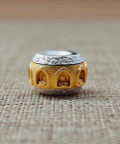 Handmade Silver Thousand niche Buddha Transport Beads