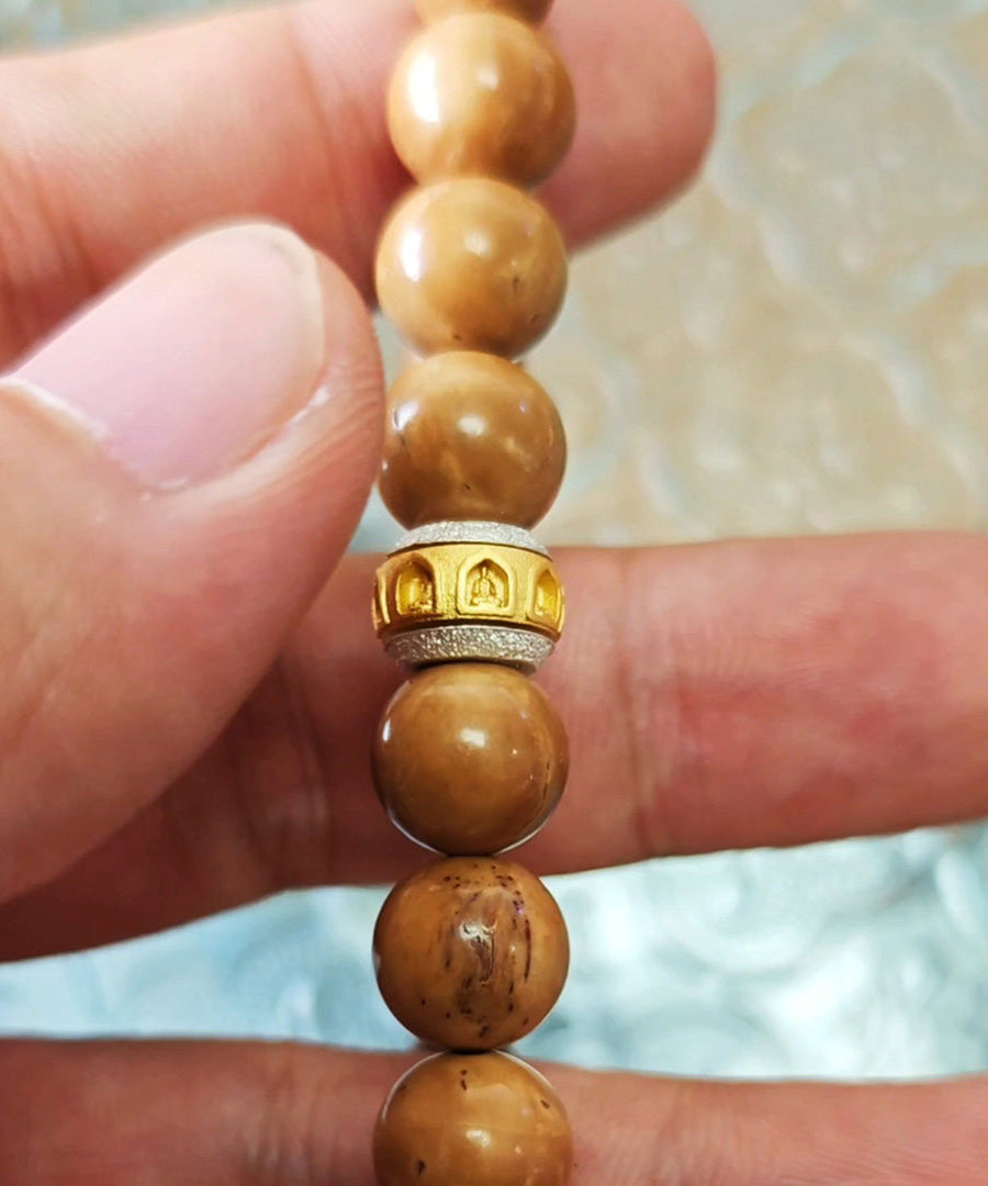 Handmade Silver Thousand niche Buddha Transport Beads