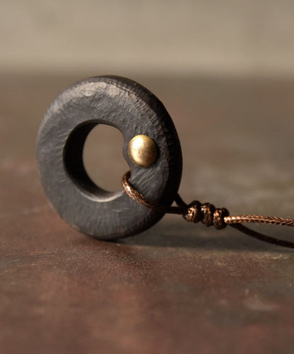 Handmade Versatile Wooden Men's Pendant Necklace