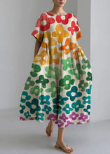 Load image into Gallery viewer, Handmade Yellow Wrinkled Pockets Holiday Maxi Dress Summer