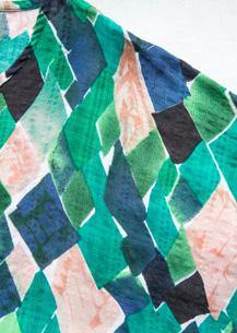 Handmade multicolor Plaid cotton clothes o neck tie waist Maxi summer Dresses - SooLinen