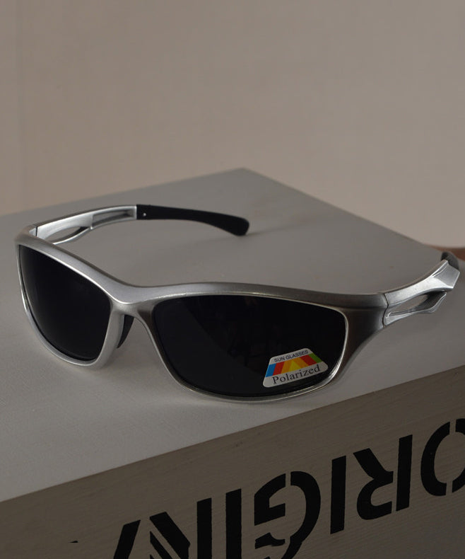 Hip Hop Style Silver Polarized Sunglasses