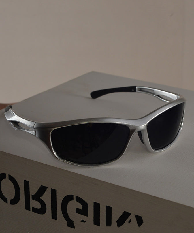 Hip Hop Style Silver Polarized Sunglasses