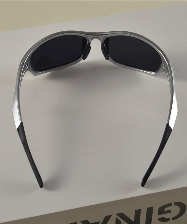 Hip Hop Style Silver Polarized Sunglasses