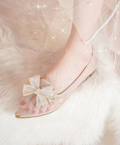 Hollow Out Black Flat Shoes Pointed Toe Flat Shoes
