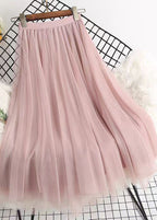 Italian Black Sequins Wear On Both Sides Asymmetrical Tulle Skirts Spring