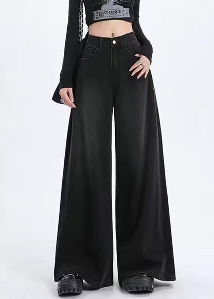 Italian Light Blue Pockets High Waist Denim Pants Spring