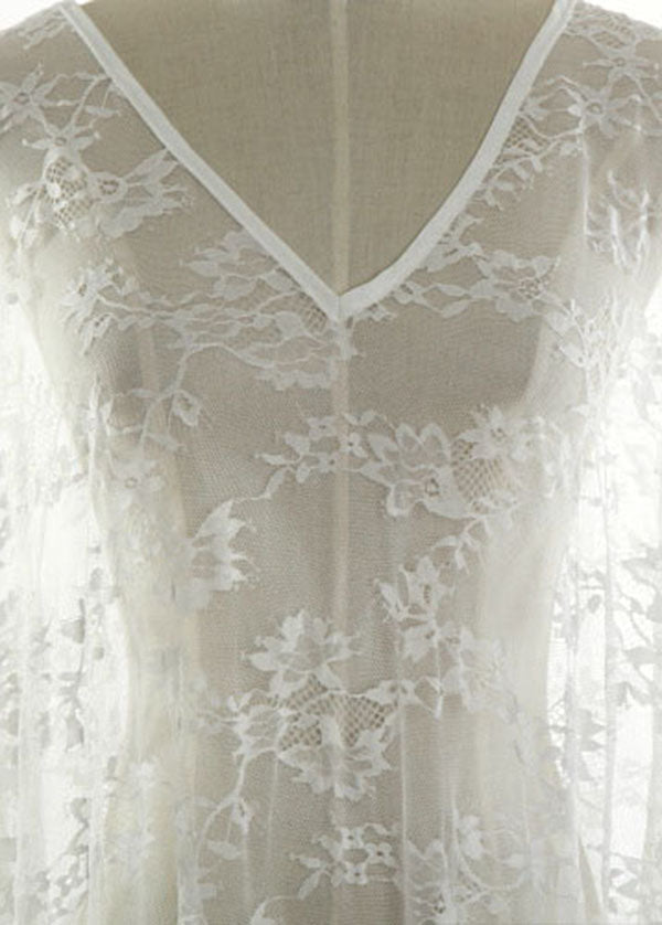 Italian White Lace Backless Beach Gown Summer Dresses