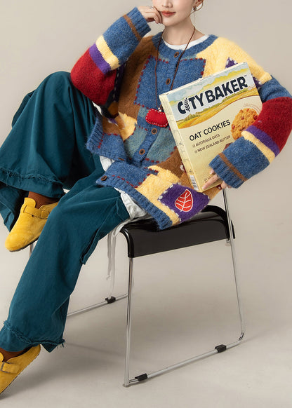 Japanese Style Plaid Sweater Coat T Shirt Pants Set Winter