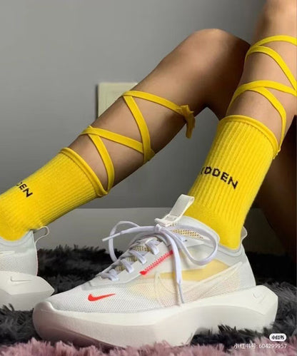 Japanese Style Street Summer Strap Cross Socks