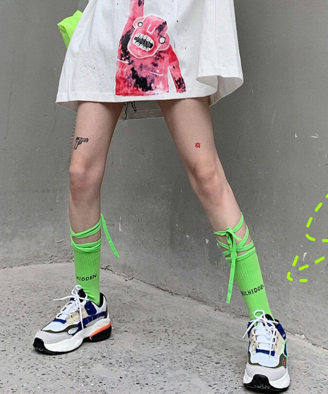 Japanese Style Street Summer Strap Cross Socks