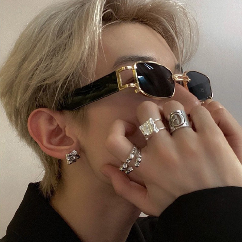 Korean Street Photography Hip-Hop Men's Sunglasses