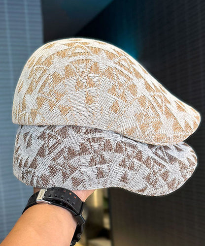 Korean Style Fashion Beige Thin Breathable Breton Hat