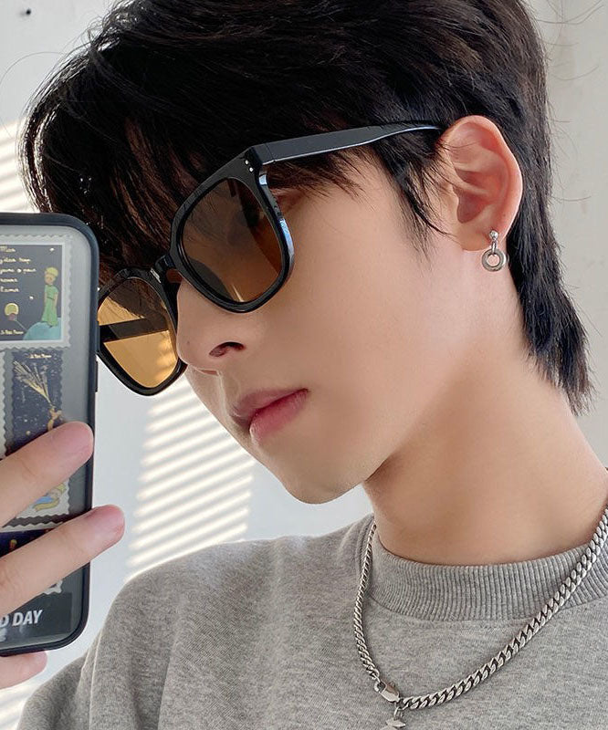 Korean Style Yellow Square Versatile Sunglasses