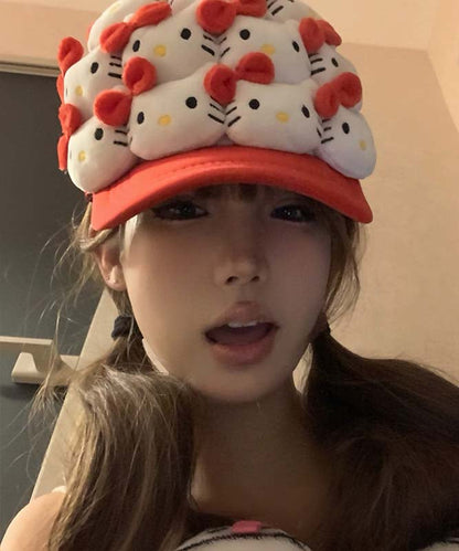 Korean Version Red Cute Baseball Cap