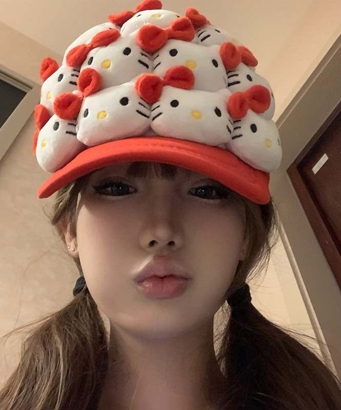 Korean Version Red Cute Baseball Cap