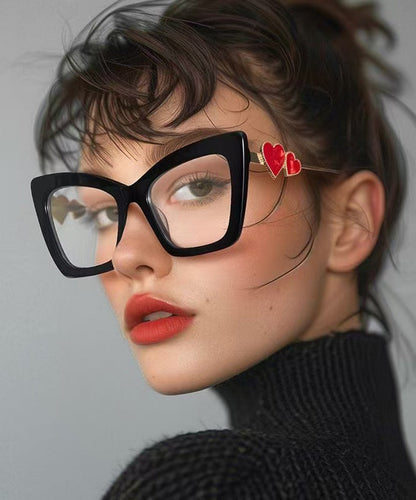 Ladies' Fashion Red Heart Square Flat Mirror