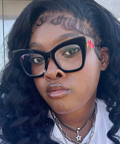 Ladies' Fashion Red Heart Square Flat Mirror